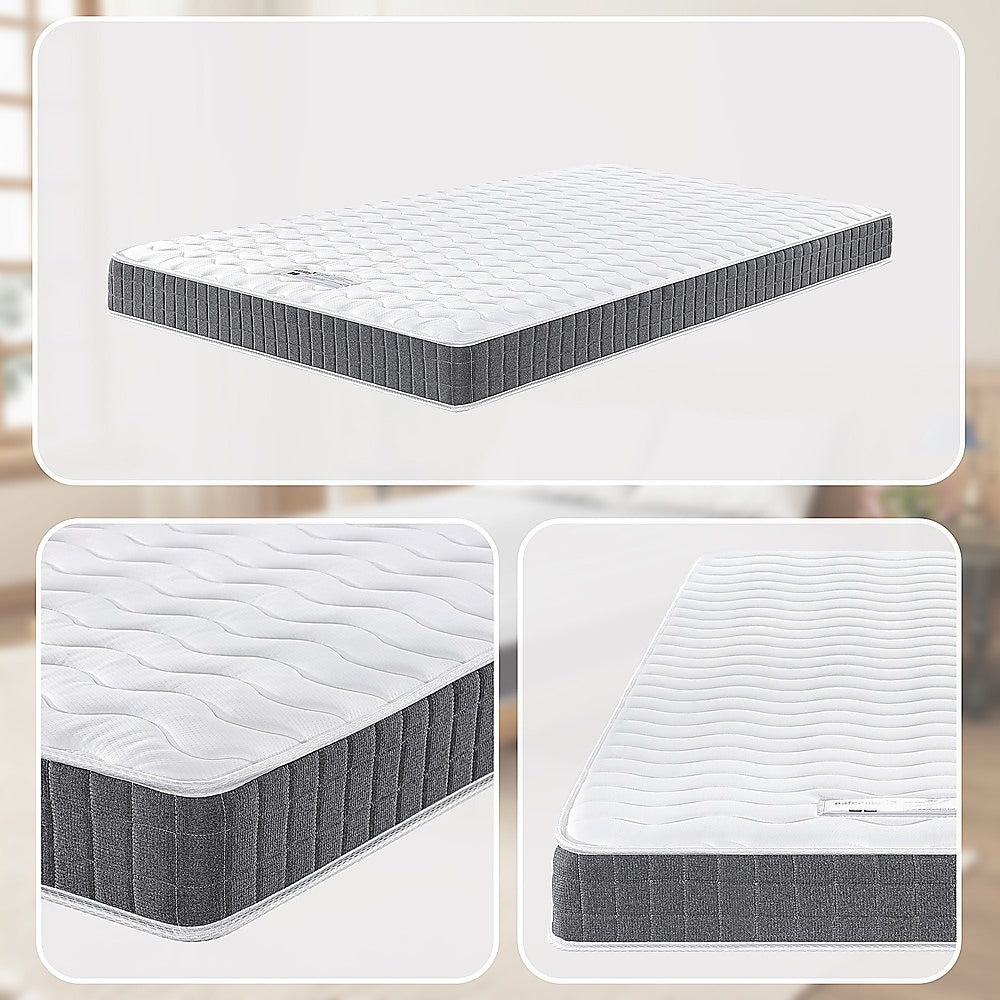 Medium Firm Hybrid Spring Mattress, King Single