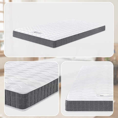 Medium Firm Hybrid Spring Mattress, King Single