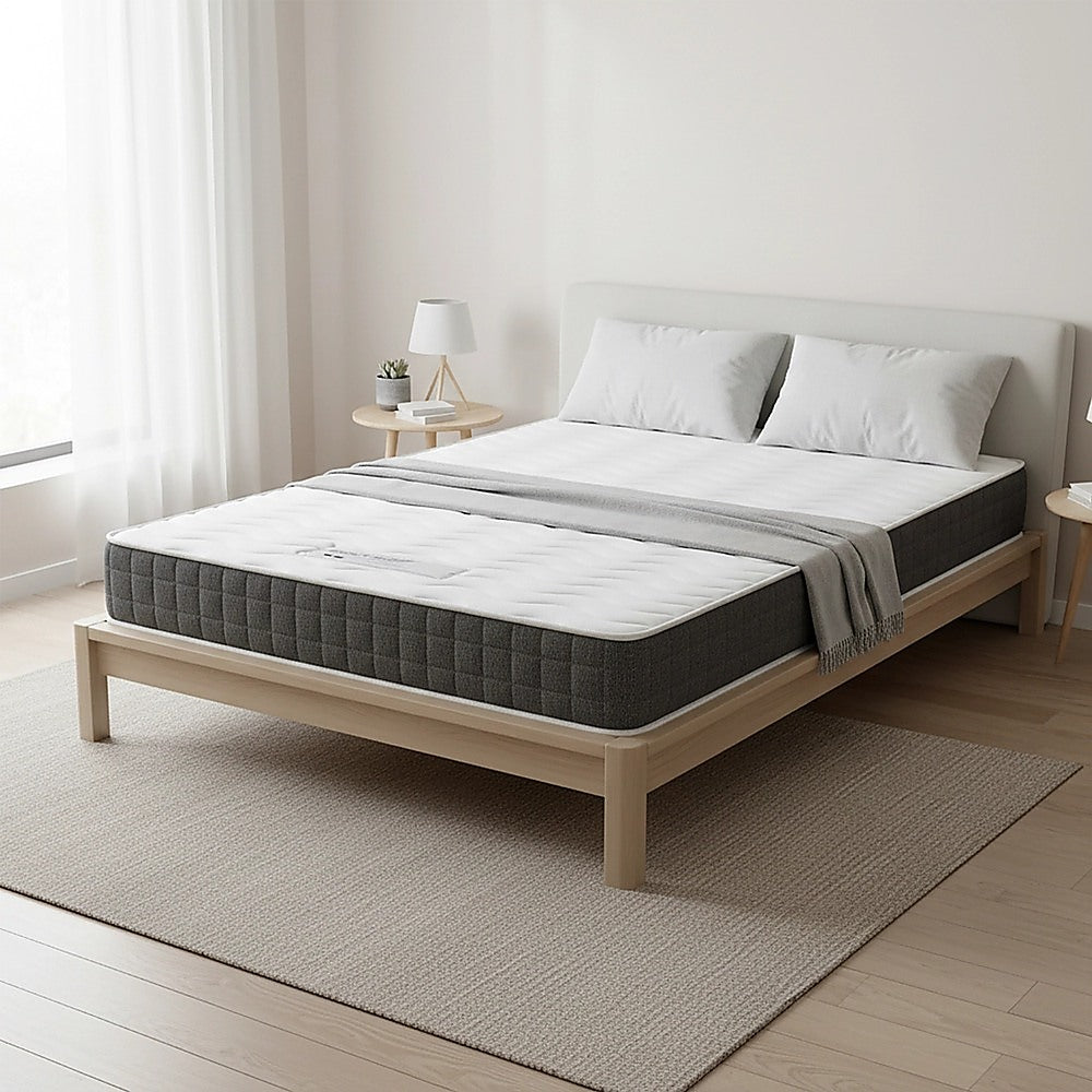 Medium Firm Hybrid Spring Mattress, King Single