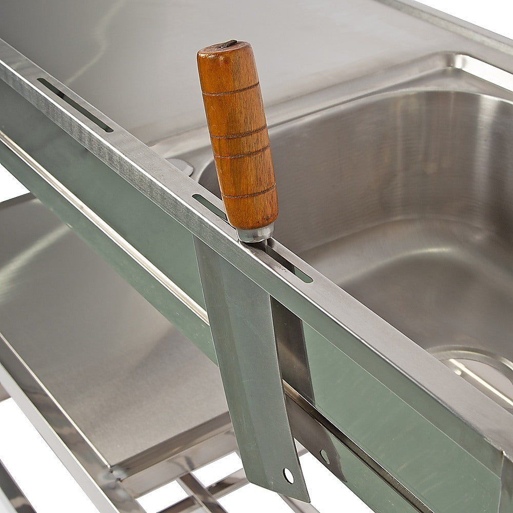 Freestanding commercial stainless steel utility sink 120x50x79cm