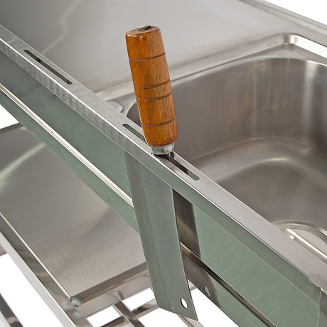 Freestanding commercial stainless steel utility sink 120x50x79cm