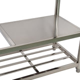 Freestanding commercial stainless steel utility sink 120x50x79cm