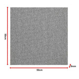 Zahara Carpet Tiles, 50 x 50cm, Light Grey, 20pcs