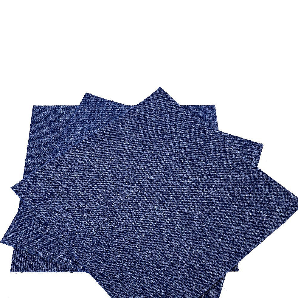 Zahara Carpet Tiles, 50 x 50cm, Blue, 20pcs