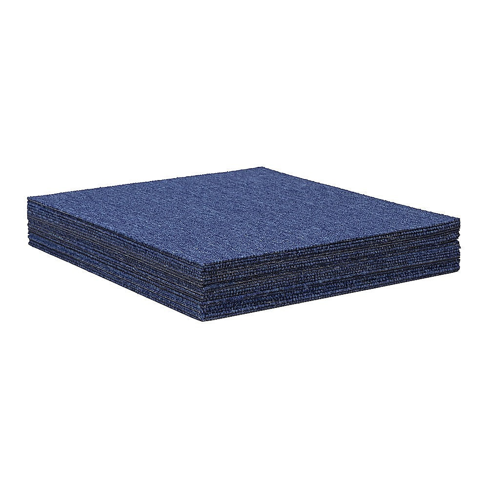 Zahara Carpet Tiles, 50 x 50cm, Blue, 20pcs