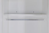 Elegant 3 Door White Gloss Wardrobe with Gold Handles