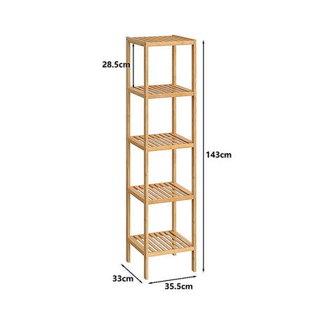 Medindie 5 Tier Bookshelf
