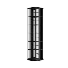 Glenelg 6 Tier Rotating Bookshelf, Black