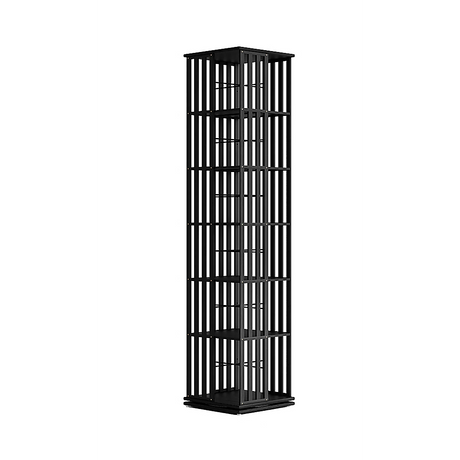 Glenelg 6 Tier Rotating Bookshelf, Black
