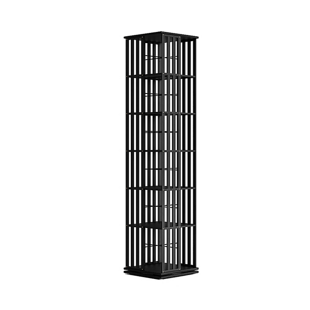 Glenelg 6 Tier Rotating Bookshelf, Black