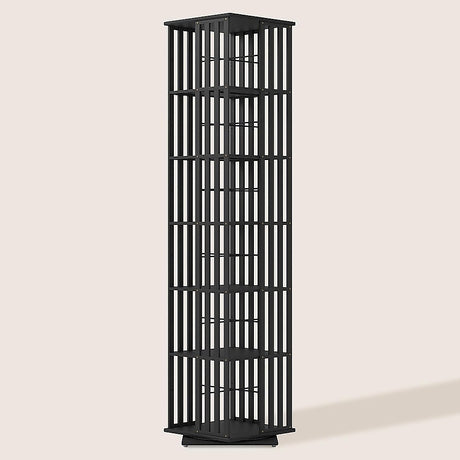 Glenelg 6 Tier Rotating Bookshelf, Black