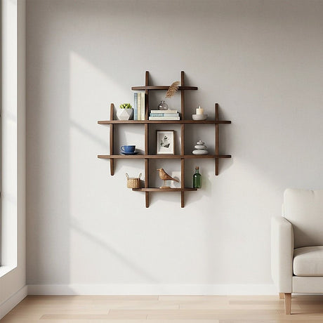 Gilberton Wall Mounted Display Shelf, Natural