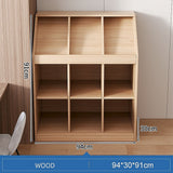 Poteriteri Slanted Top Bookcase, Light Oak