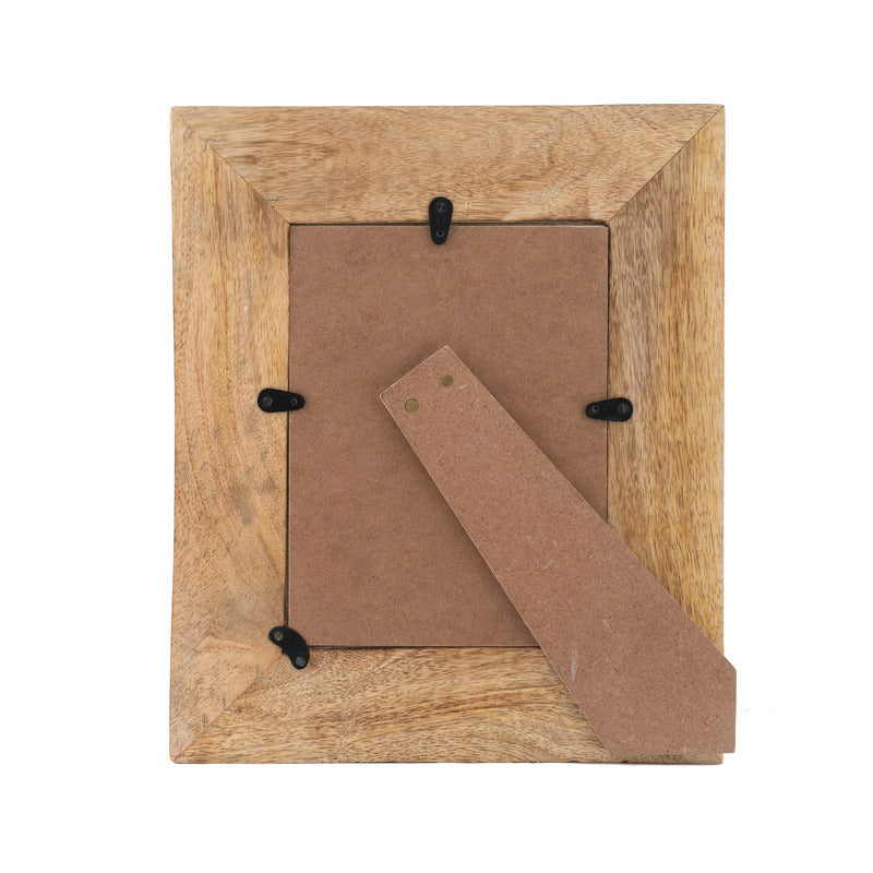 Handcrafted Sunflower Wooden Photo Frame — Rustic Distressed Finish — Allure Home Collections