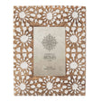 Handcrafted Sunflower Wooden Photo Frame — Rustic Distressed Finish — Allure Home Collections