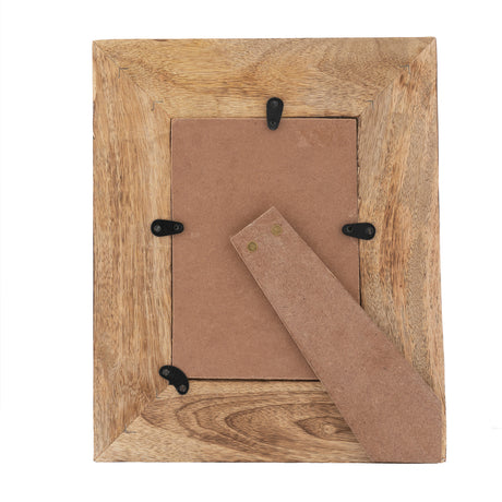 Handcrafted Sunflower Wooden Photo Frame — Rustic Distressed Finish — Allure Home Collections