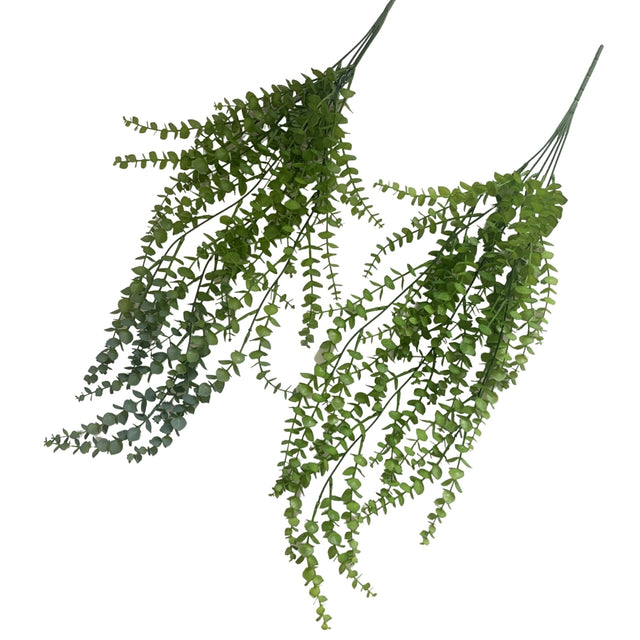 Bulk pack of 12 artificial hanging eucalyptus stems in two assorted styles 83cm — Allure Home Collections