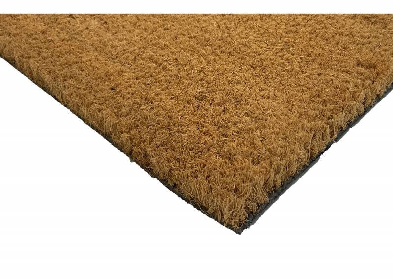 Coir Door Mat, Home Sweet Home Black on Natural 90x45cm