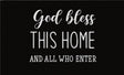 God Bless This Home coir door mat