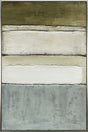 Warm figurative portrait full of character on a portrait painted panel in a silver frame