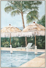 Summer Fun multi-colour framed wall art 120cm