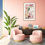 Dieppe Floral Framed Print, 80 x 120cm