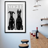 Vetheuil Dog Framed Print, 80 x 120cm