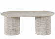 Humevale travertine MDF coffee table in a modern living room