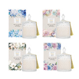 Cessnock aromatic bouquet scented candle 200g in white glass, bulk 12 pack of floral home fragrance candles