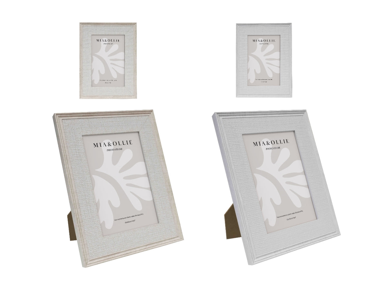 Bella Decorative Photo Frame Set of 2 — Wood with Glass Front, Vintage Character — Allure Home Collections