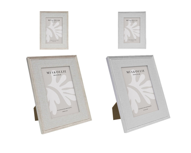 Bella Decorative Photo Frame Set of 2 — Wood with Glass Front, Vintage Character — Allure Home Collections