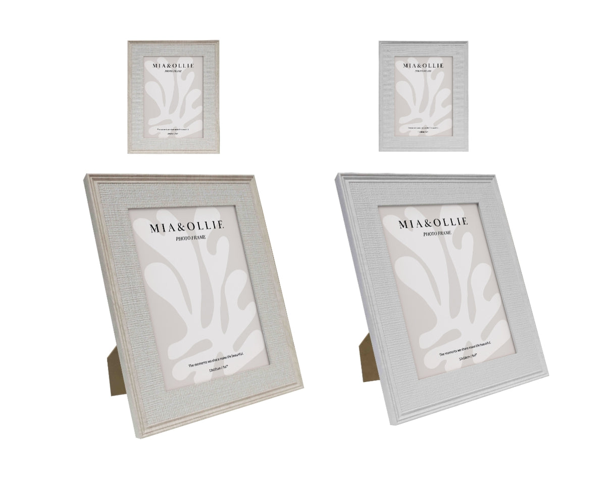 Bella Decorative Photo Frame Set of 2 — Wood with Glass Front, Vintage Character — Allure Home Collections