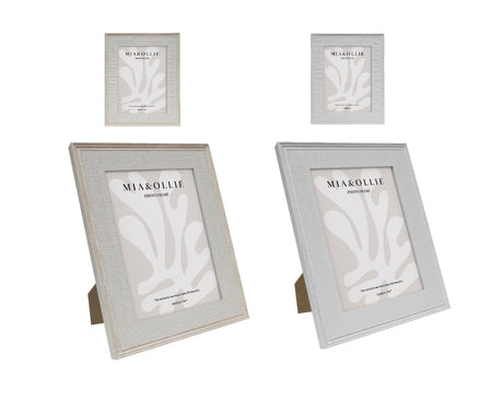 Bella Decorative Photo Frame Set of 2 — Wood with Glass Front, Vintage Character — Allure Home Collections