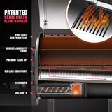 Asmoke AS500N 2 Wood Pellet Grill 8 in 1 in Silver