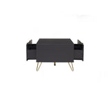 Volos Modern Gold and Black Coffee Table