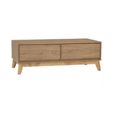 Hirado Solid Wood Coffee Table — Low Profile Modern Centrepiece — Allure Home Collections