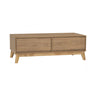 Hirado Solid Wood Coffee Table — Low Profile Modern Centrepiece — Allure Home Collections