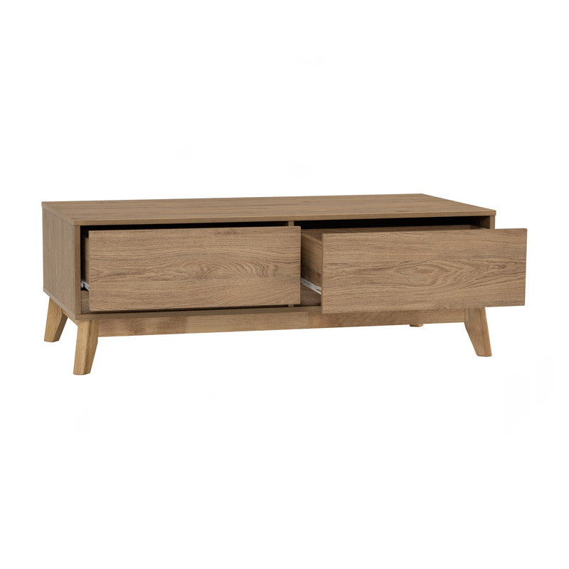 Hirado Solid Wood Coffee Table — Low Profile Modern Centrepiece — Allure Home Collections