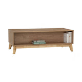 Hirado Solid Wood Coffee Table — Low Profile Modern Centrepiece — Allure Home Collections