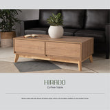 Hirado Solid Wood Coffee Table — Low Profile Modern Centrepiece — Allure Home Collections
