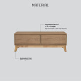 Hirado Solid Wood Coffee Table — Low Profile Modern Centrepiece — Allure Home Collections