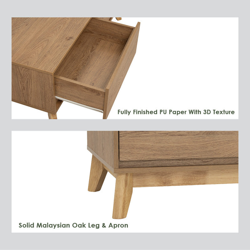 Hirado Solid Wood Coffee Table — Low Profile Modern Centrepiece — Allure Home Collections