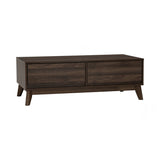 Hirado Solid Wood Coffee Table — Low Profile Modern Centrepiece — Allure Home Collections