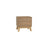 Hirado Bedside Table — Natural and Cocoa — Allure Home Collections