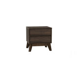 Hirado Bedside Table — Natural and Cocoa — Allure Home Collections