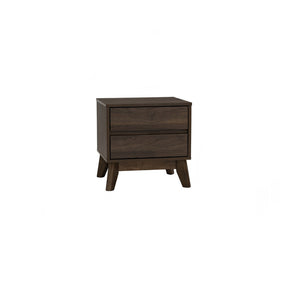 Hirado Bedside Table — Natural and Cocoa — Allure Home Collections