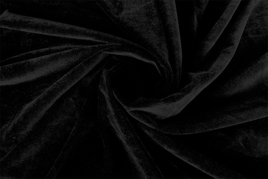 Premium Thick Faux Mink Velvet Blockout Curtains — Black Pair 540 x 230cm — Allure Home Collections