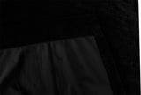 Premium Thick Faux Mink Velvet Blockout Curtains — Black Pair 540 x 230cm — Allure Home Collections