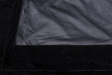 Black Velvet Curtains with Blockout Lining — Pair 600 x 230cm with 4m Blockout — Allure Home Collections