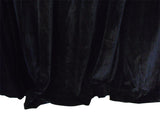 Black Velvet Curtains with Blockout Lining — Pair 620 x 270cm with 4m Blockout — Allure Home Collections